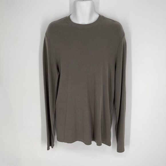Cotton Citizen Other - Cotton Citizen NEW Mens Hendrix Crew Shirt Long Sleeves Lightweight Size L Taupe